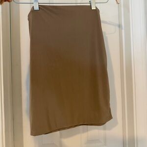Missguided Tan Pencil Skirt